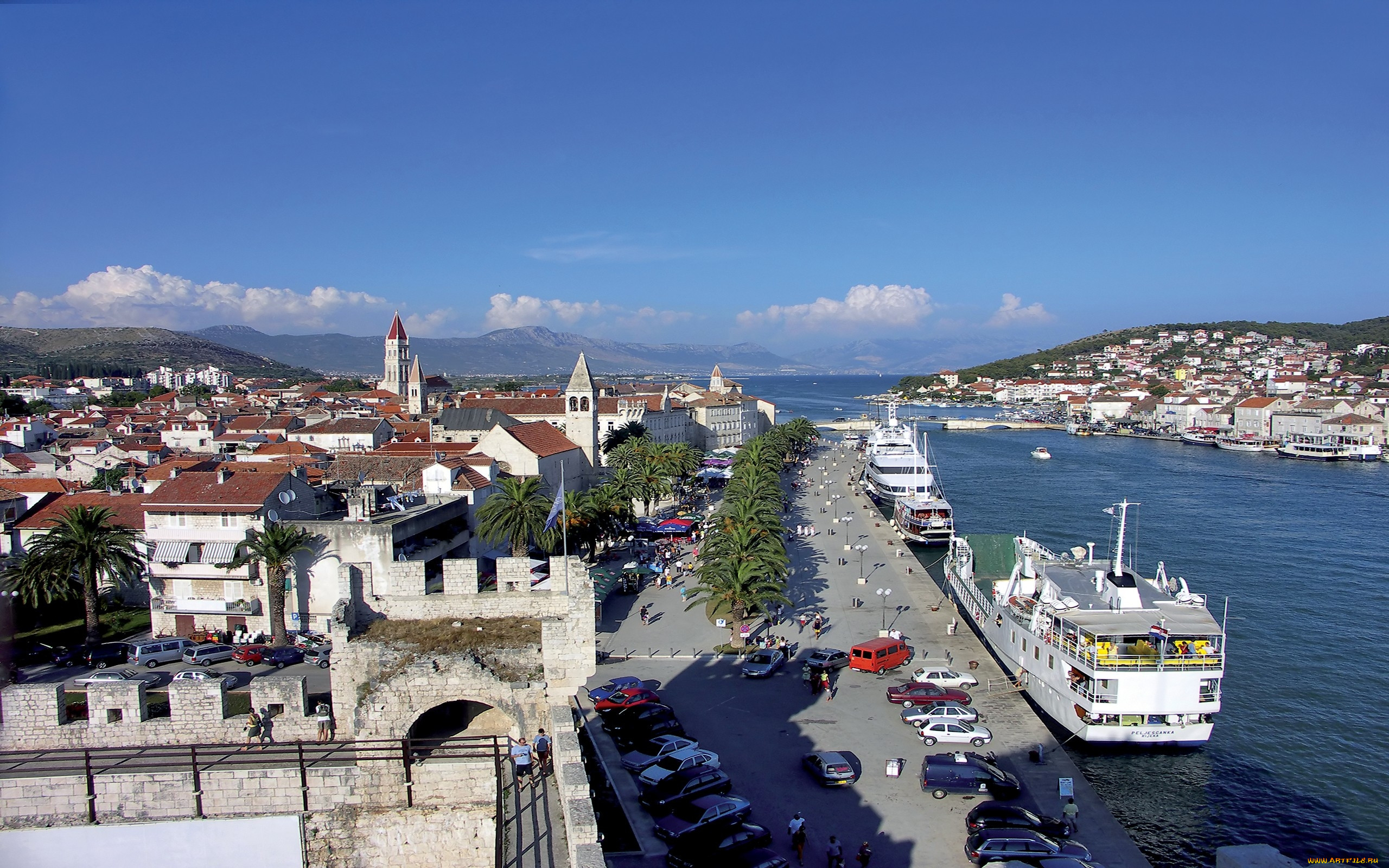  , roatia, ,  ,  , trogir, , coast, , marina, port, aerial, , , , croatia, dock, harbor, town